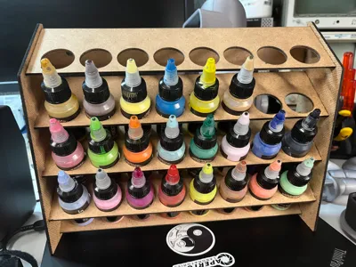 Shelf for 32 Sagudio 30ml airbrush color bottles