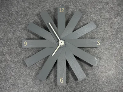 The Twelve Shutters Wall Clock