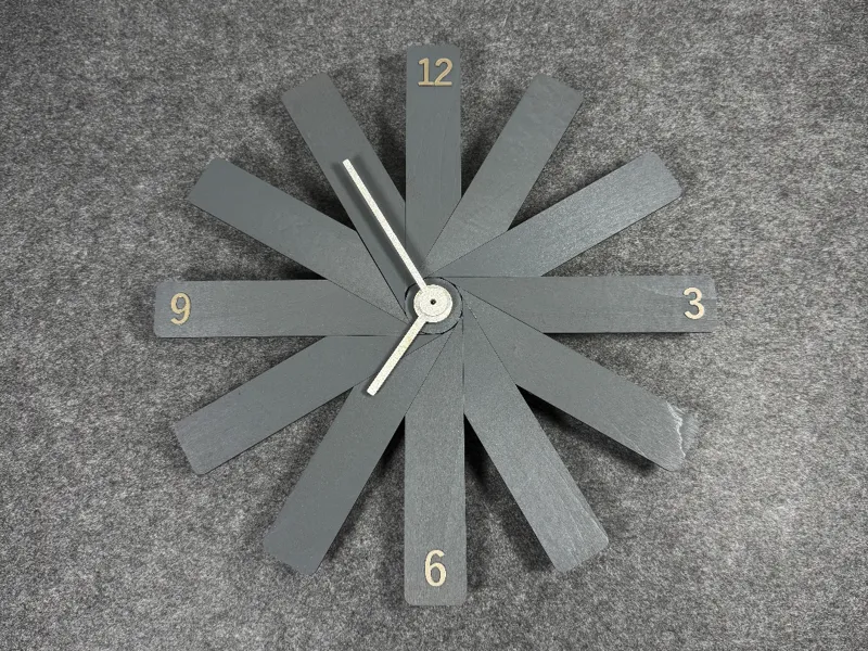 The Twelve Shutters Wall Clock