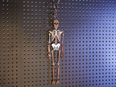 Hanging Skeleton Keychain