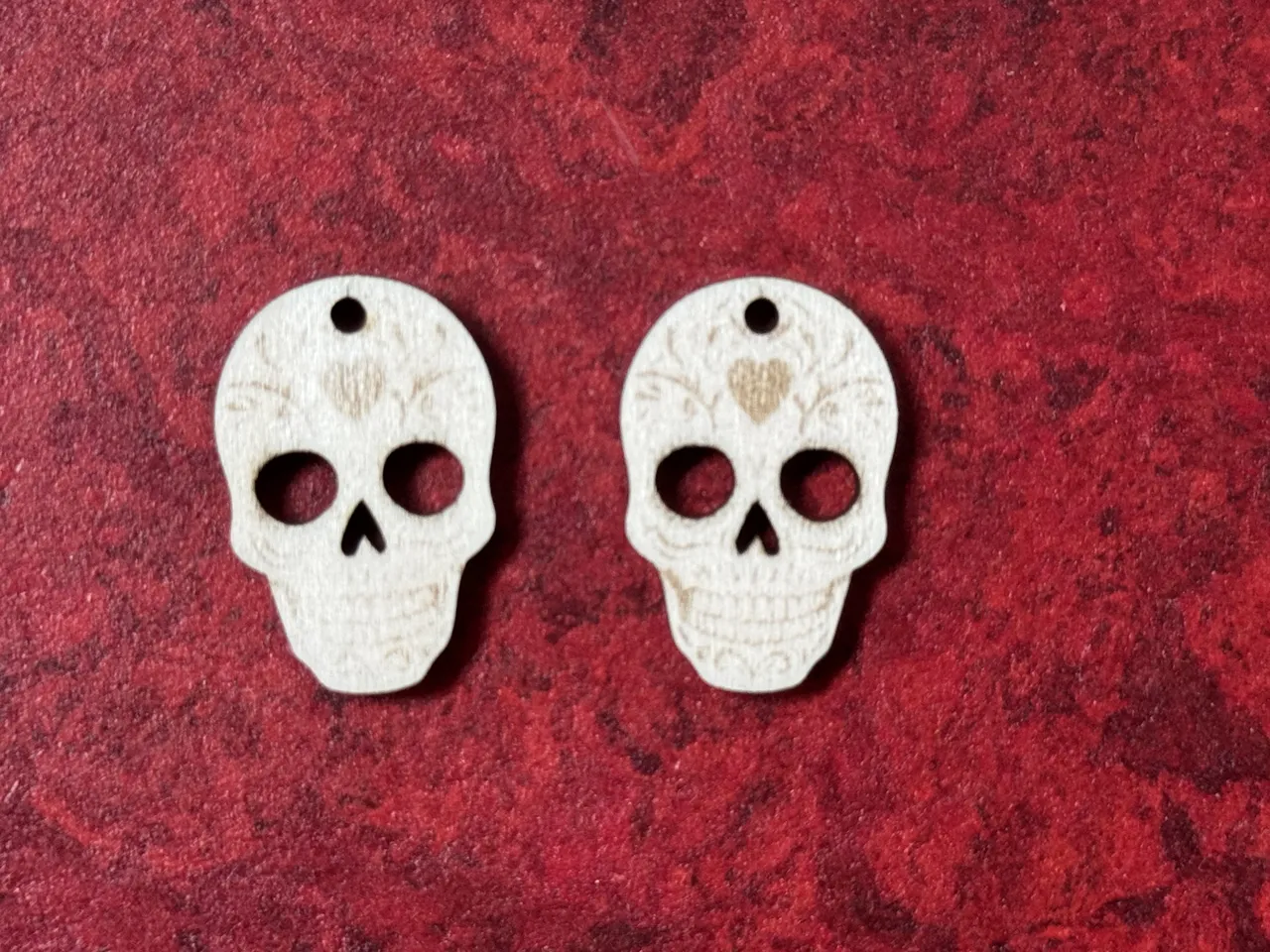 Sugar Skull Earring view 2