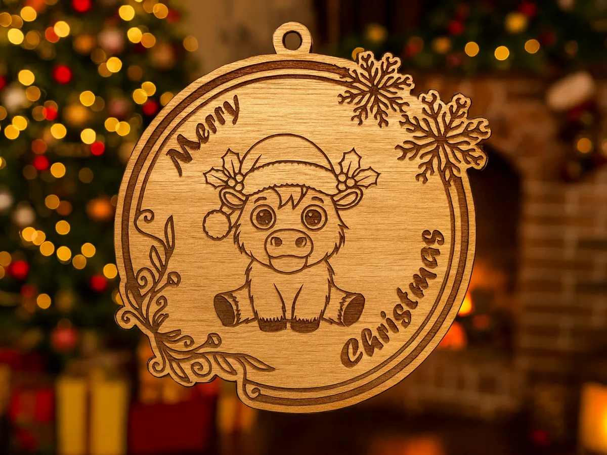 Merry Christmas Ornament 2 by d.bang.199 MakerWorld: Download Free 3D Models - 3D model önizlemesi