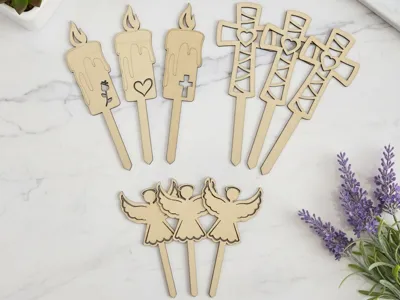 Wooden candles