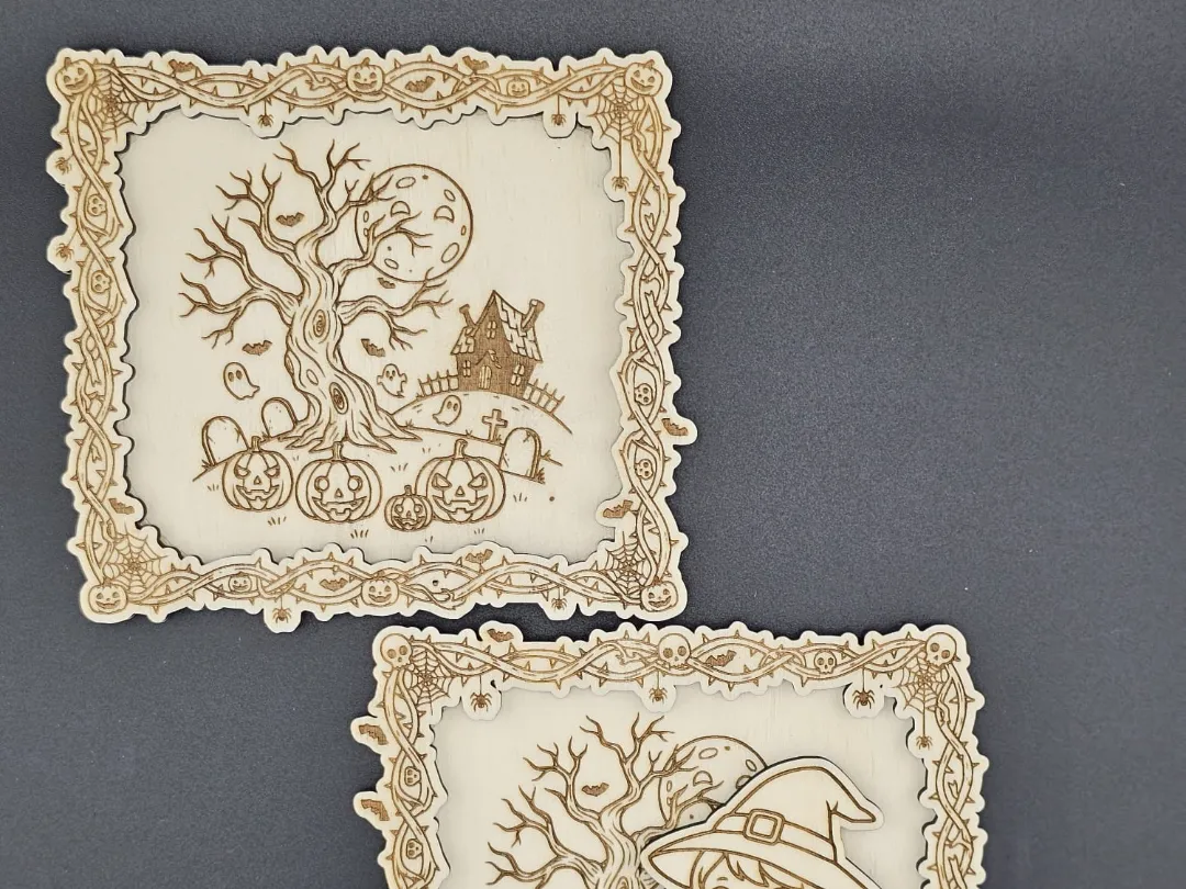 Rectangular Haunted Halloween Display Frames by Azrael MakerWorld: Download Free 3D Models - 3D model önizlemesi