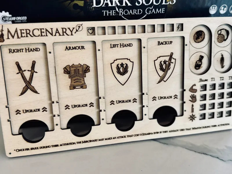 Mercenary - Dark Souls Player board