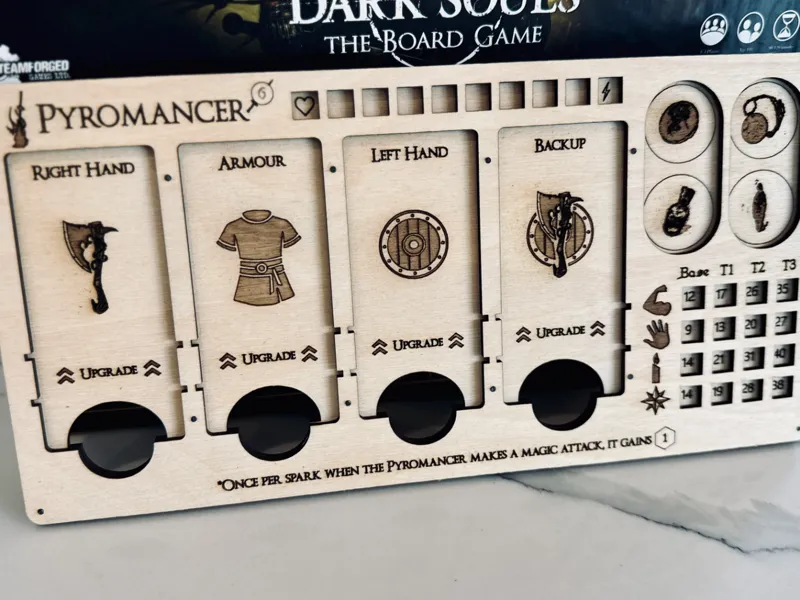 Pyromancer - Dark Souls Player board
