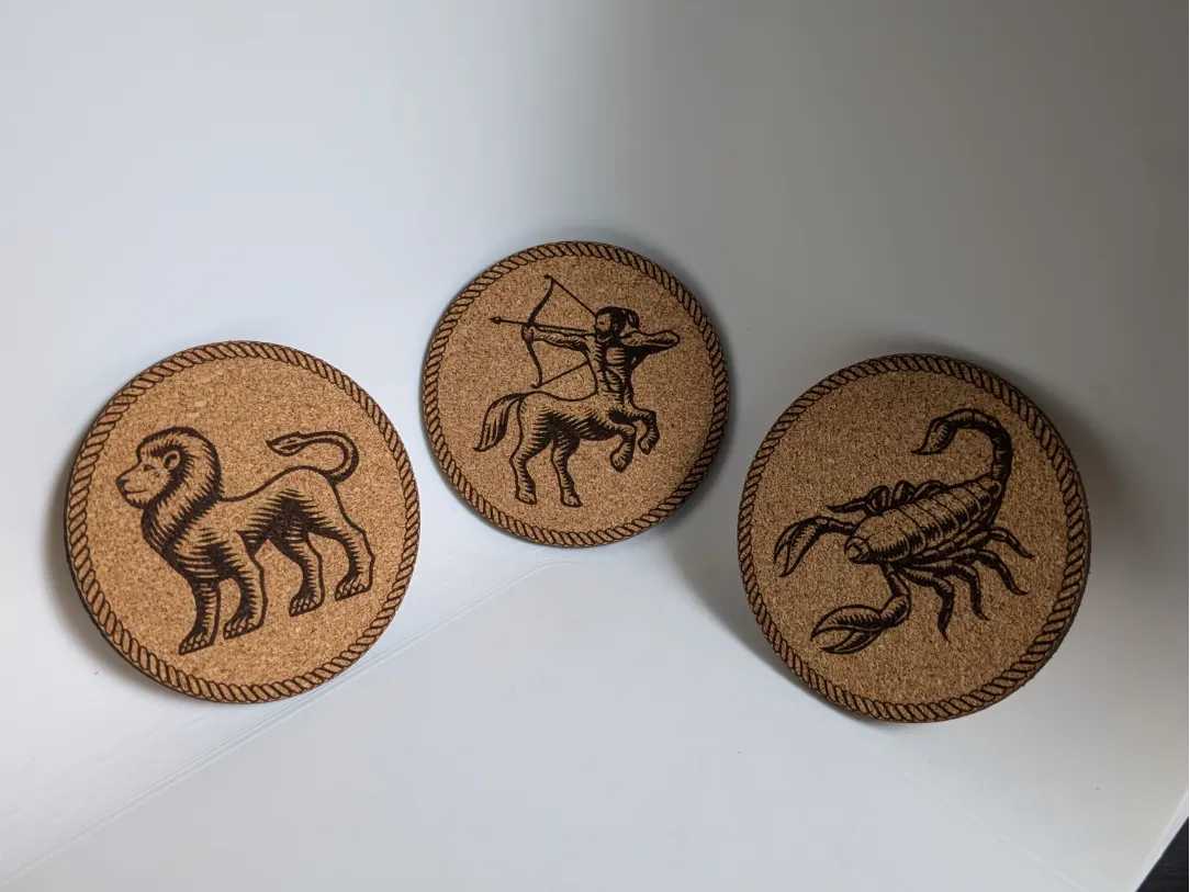 Cork Coaster Zodiac Collection 2 by Dorni90 MakerWorld: Download Free 3D Models - 3D model önizlemesi