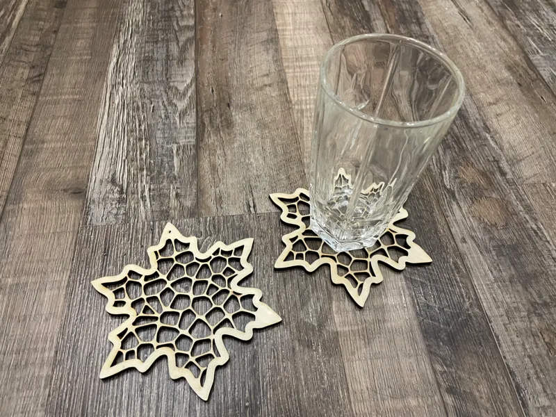 Untersetzer Schneeflocke - Weihnachten - Winter