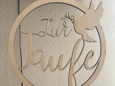 Cake Topper Baptism with Dove 