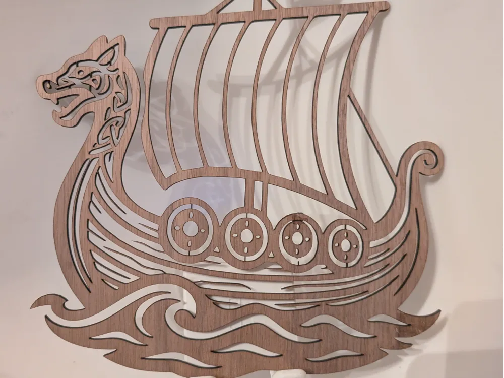 Viking Ship Wall Decor - Free 3D Print Model - MakerWorld
