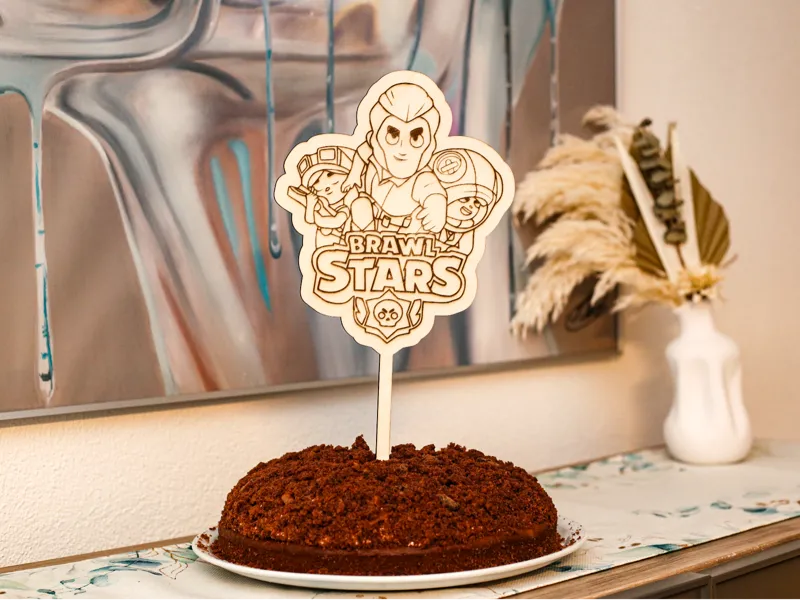 brawl stars cake topper