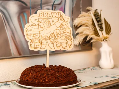 Brawl Stars cake topper