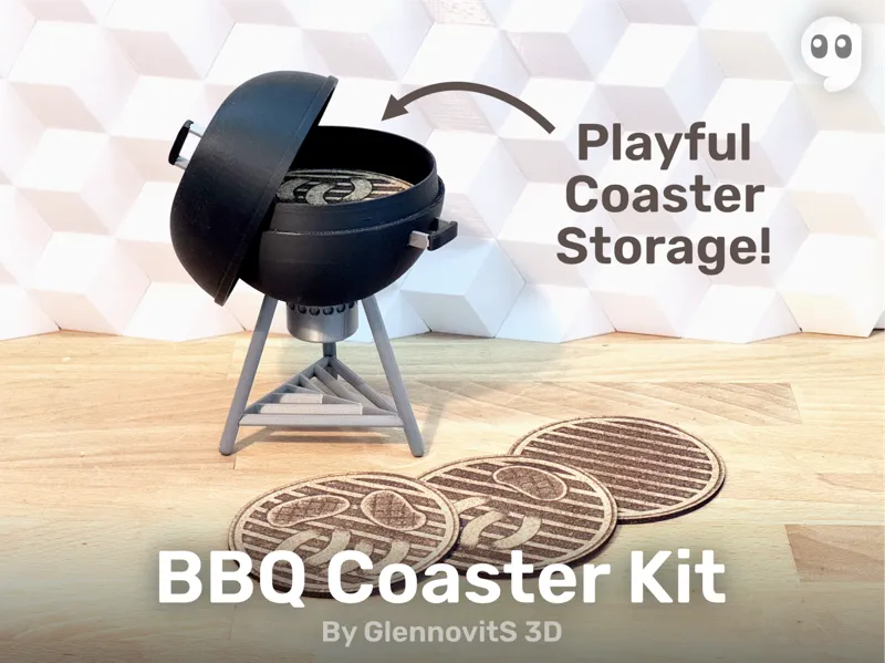 BBQ Coaster Kit - Grillin and Chillin