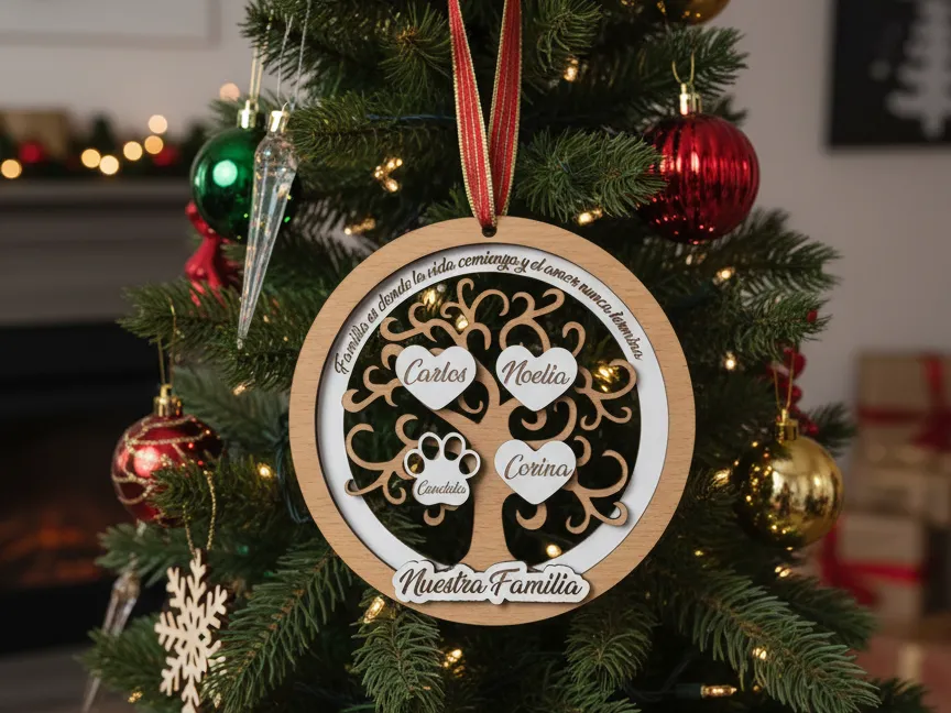 Family Christmas Ornament by Sirde MakerWorld: Download Free 3D Models - 3D model önizlemesi