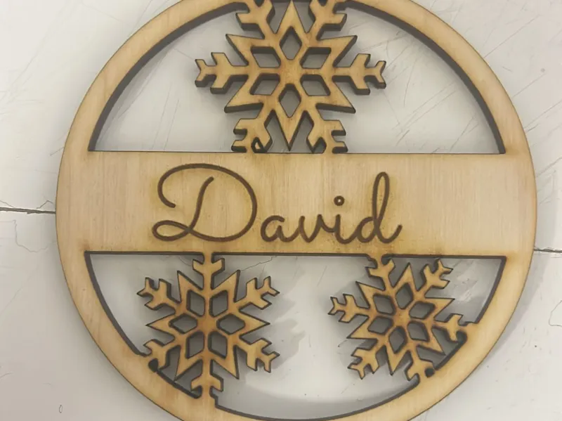 bolas de navidad copos de nieve