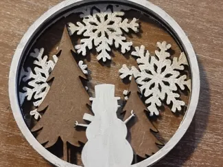 Ornement de noël en relief