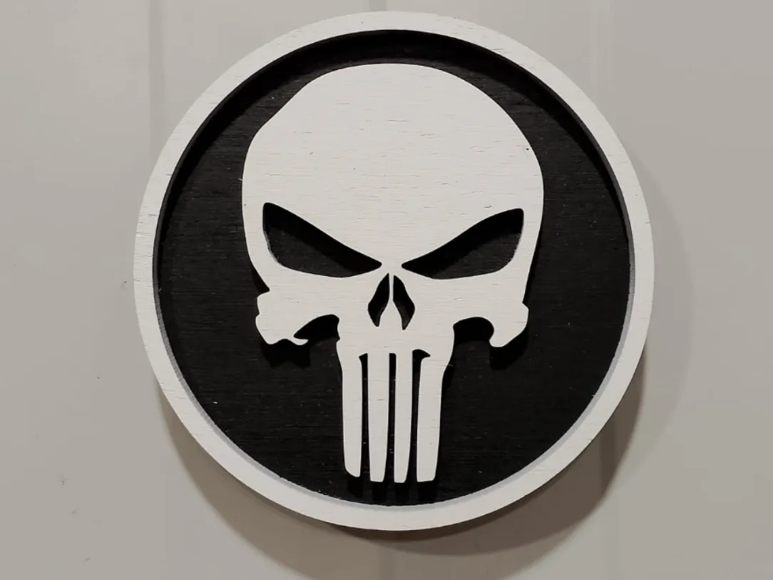 VECTOR THE PUNISHER by laserificio MakerWorld: Download Free 3D Models - 3D model önizlemesi