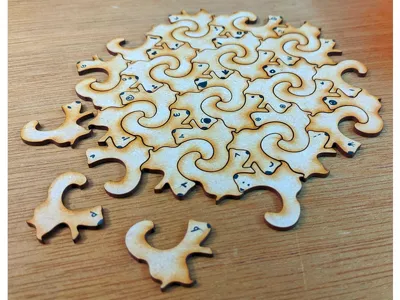 Laser-cut Squirrel Subdivision