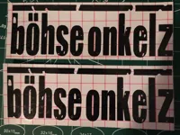 Aufkleber B.O Einfacher Schnitt