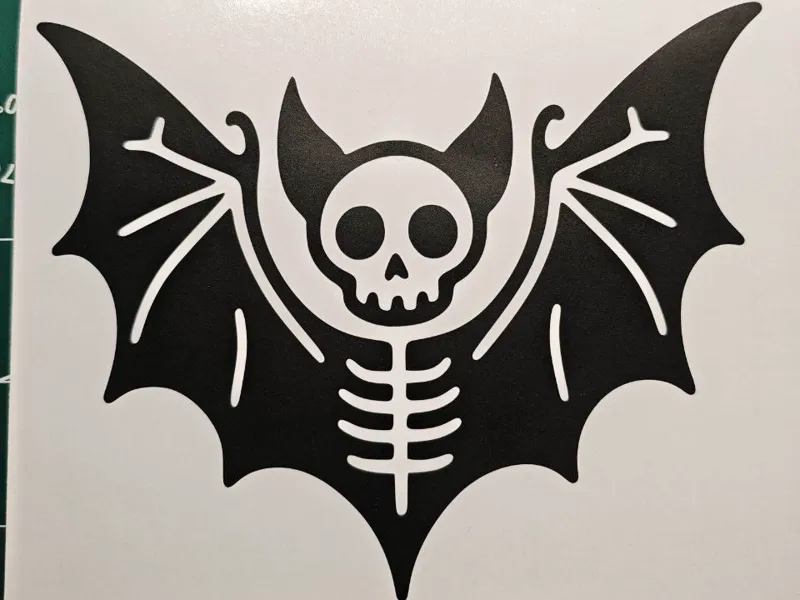 Aufkleber Fledermaus Halloween