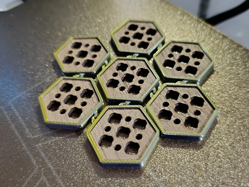 Chained coaster Part 1 (Exagons panels)