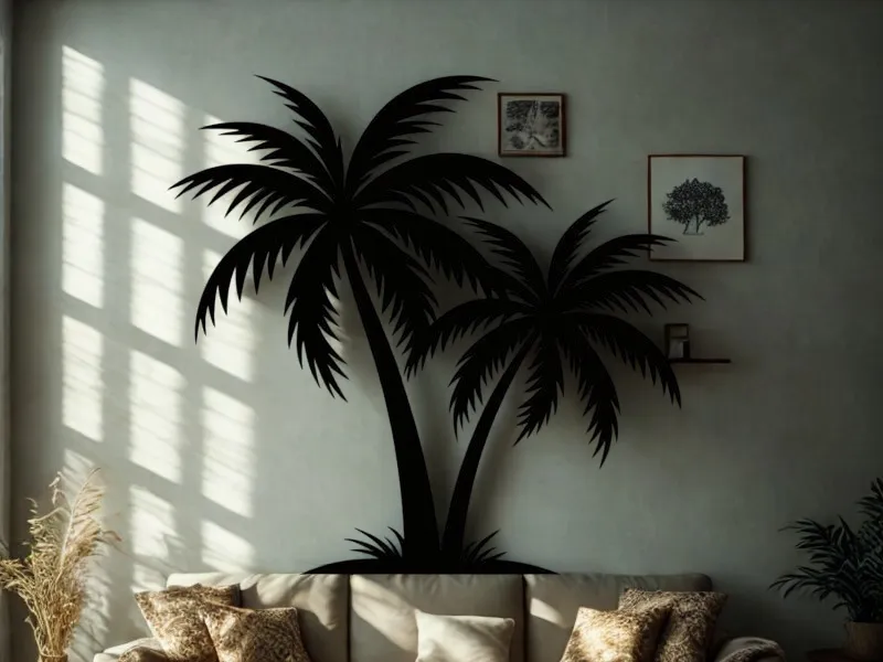 Décoration murale palmier 