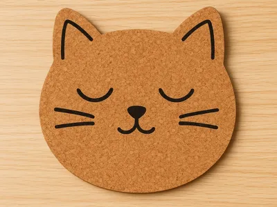 Cat-shaped Coaster - Coaster