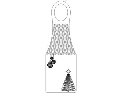 Wine Shield - Christmas