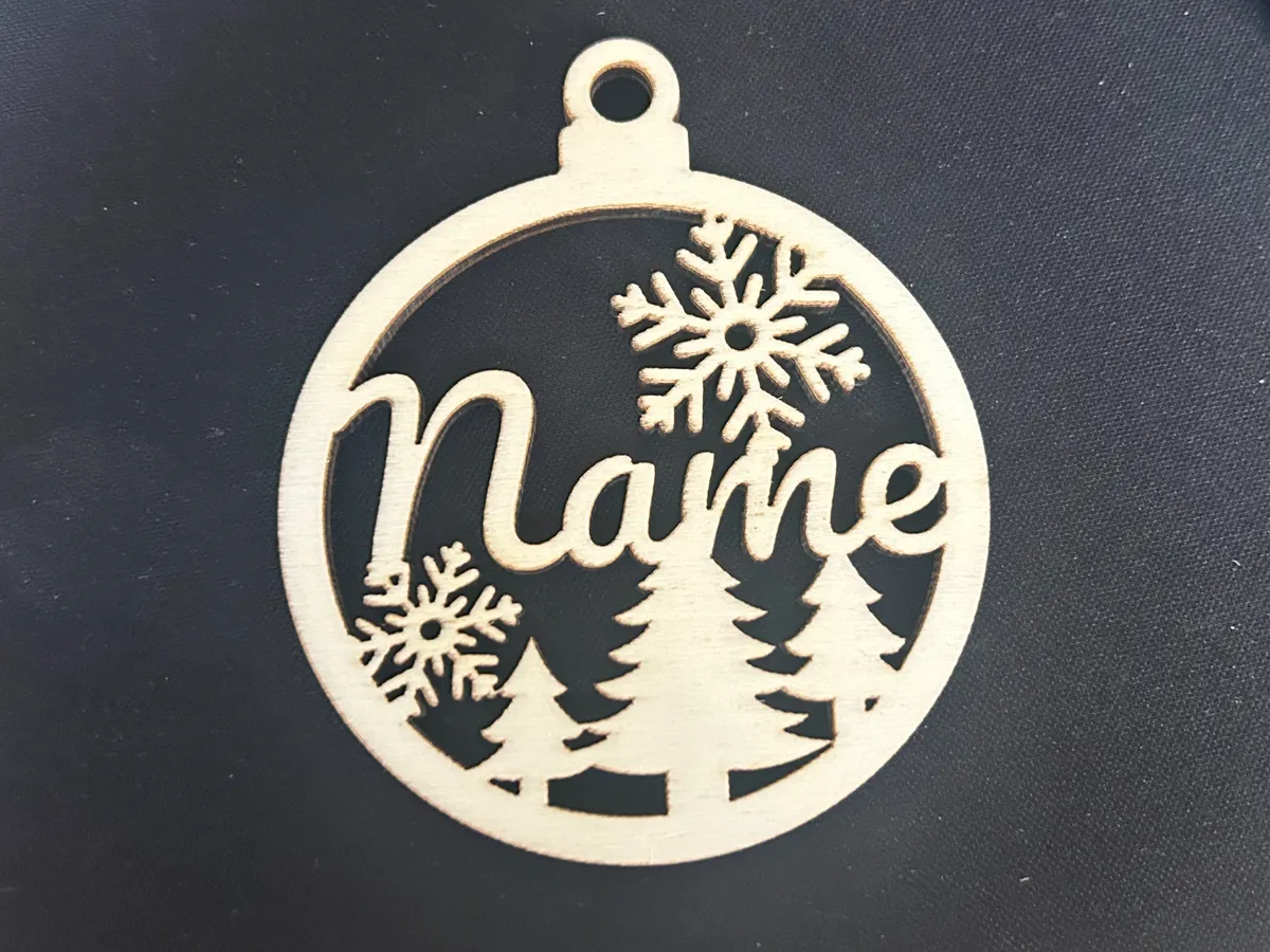 Christmas ornament with name by Nagy MakerWorld: Download Free 3D Models - 3D model önizlemesi