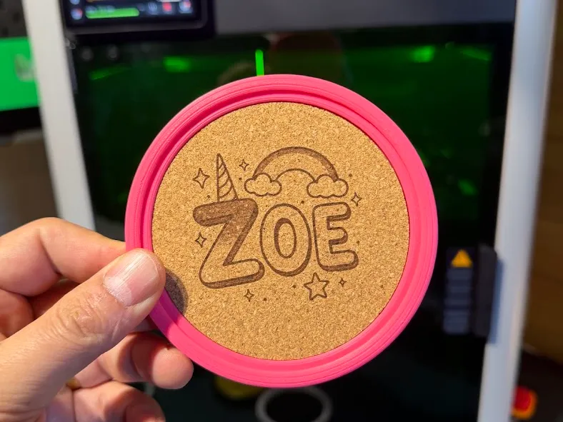 Zoe – Rainbow Unicorn Name Art