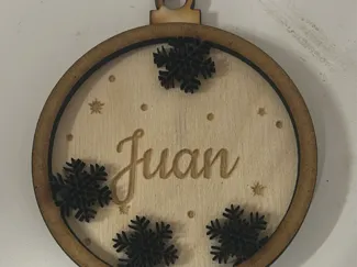 bola navidad en dos tonos