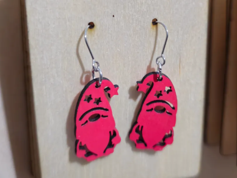 Christmas elf earrings by jannek_95 MakerWorld: Download Free 3D Models - 3D model önizlemesi