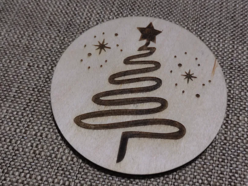 Christmas coaster by jannek_95 MakerWorld: Download Free 3D Models - 3D model önizlemesi