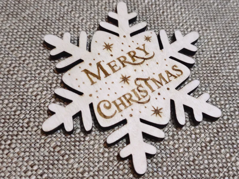 Christmas coaster snowflake