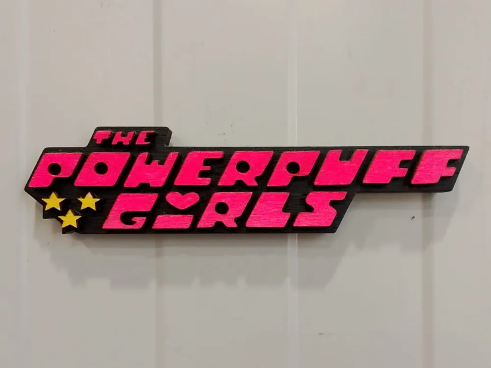 Powerpuff Red Sign VECTOR THE POWERPUFF - Free 3D Print Model - MakerWorld