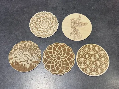 Coasters cutouts