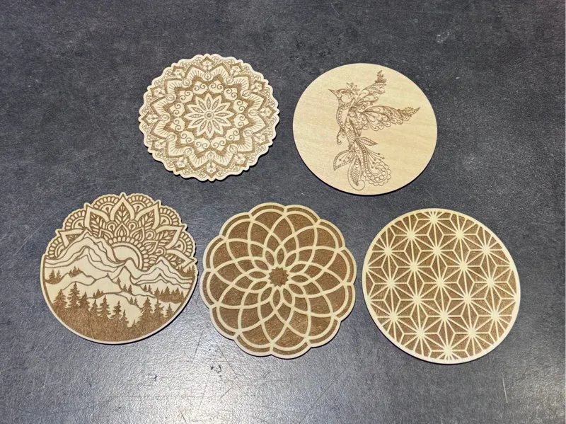 Coasters cutouts