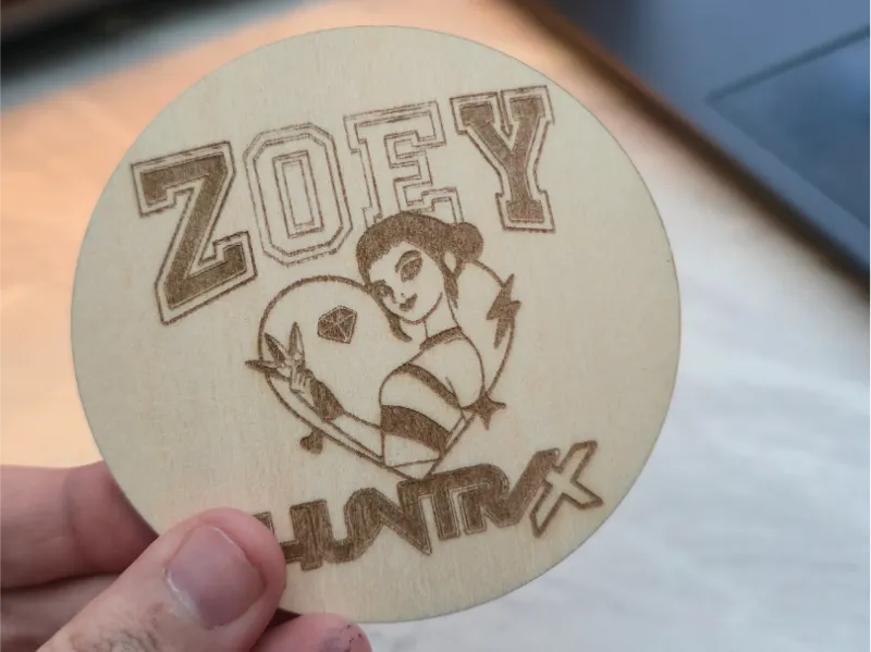Zoey Kpop coaster