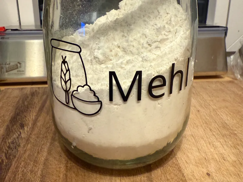 Glas Beschriftung