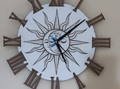 sun moon clock