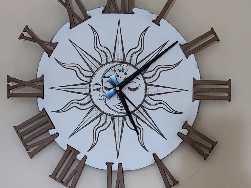 sun moon clock