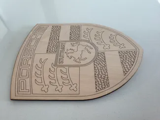 Porsche Laser Cut Logo High Quality