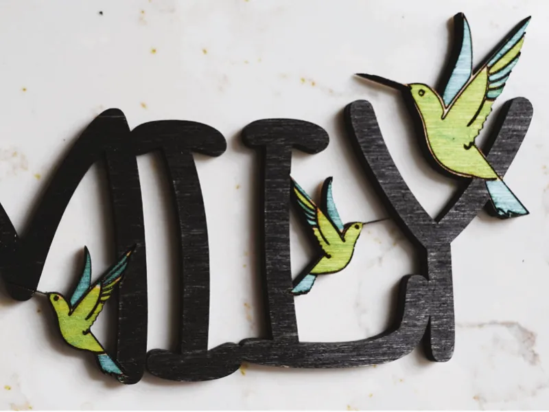 Family and Humming birds