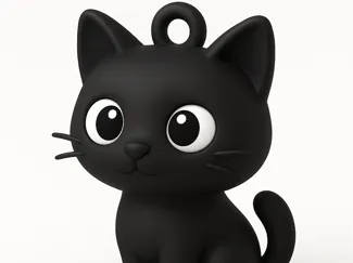 Cat keychain