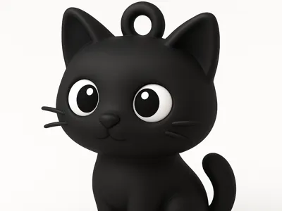 Cat keychain