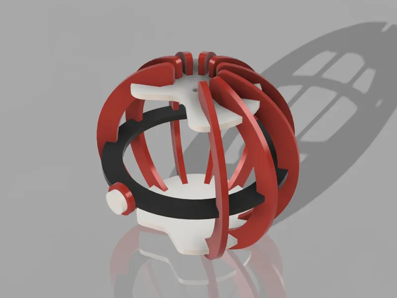 Pokebola mdf esfera