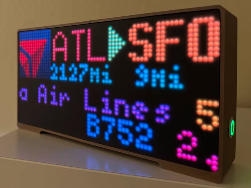Display cover for 32x64 RGB LED matrix