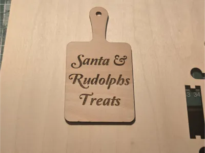 santa &amp; rudolphs treants sign