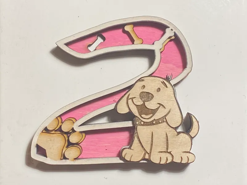 Number 2 – Child-Friendly Model with cute pattern