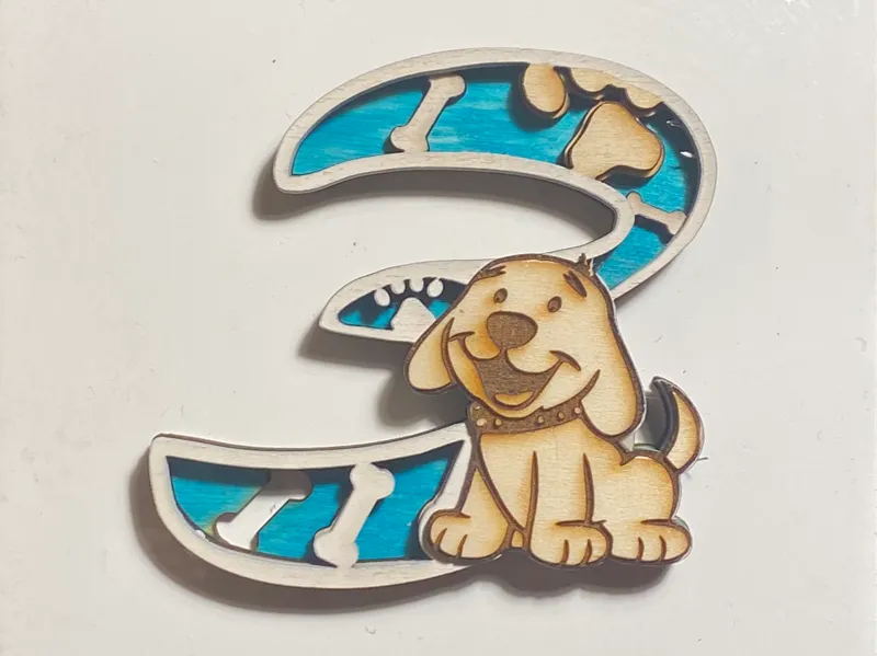 Number 3 – Child-Friendly Model with cute pattern